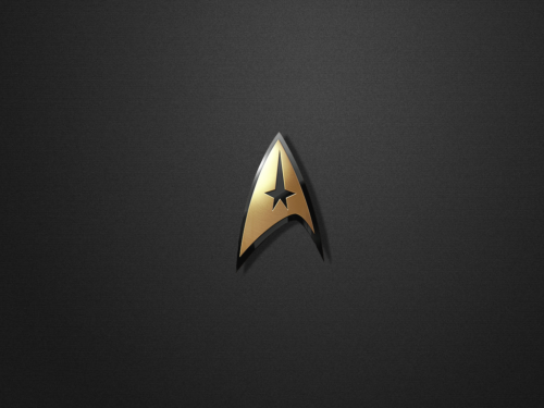 Logo Star Trek Wallpaper gris