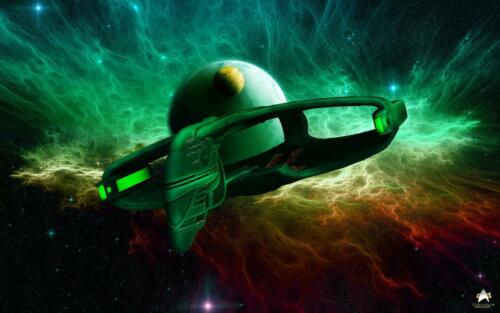 romulan warbird departure by mototsume-d5009zf